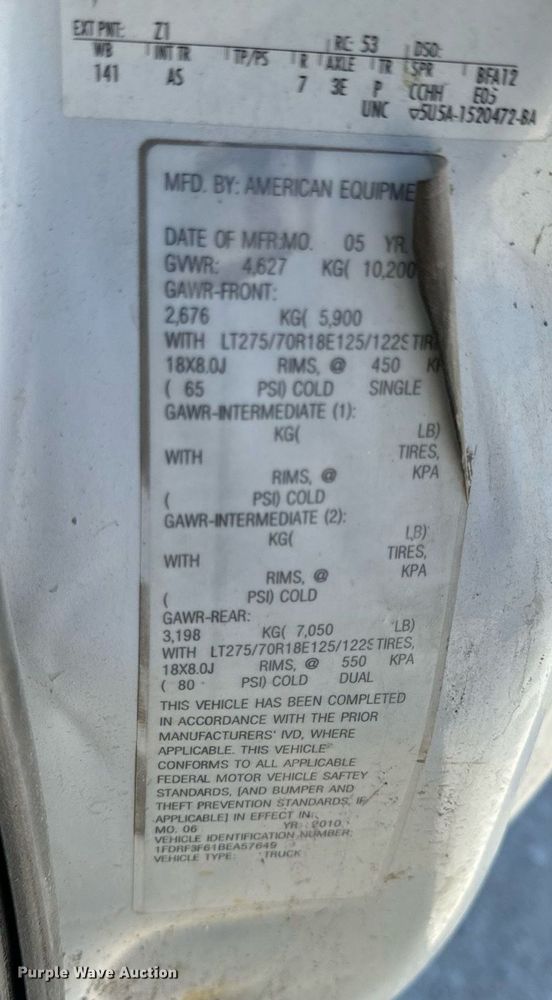 image for item NM9033 2011 Ford F350 Super Duty XL  utility bed pickup truck