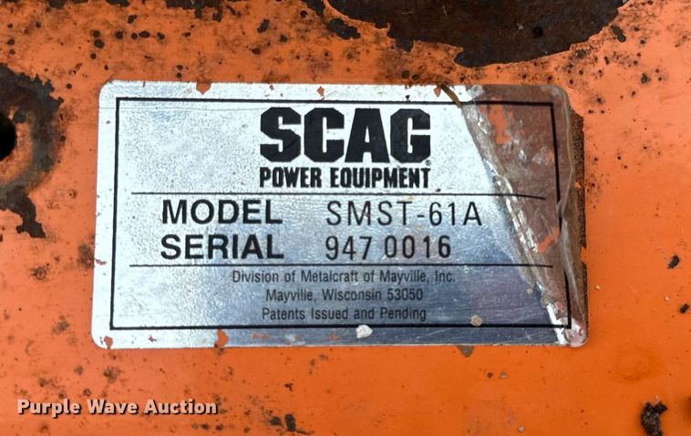 image for item NM9060 Scag STT72A-27KA  ZTR lawn mower