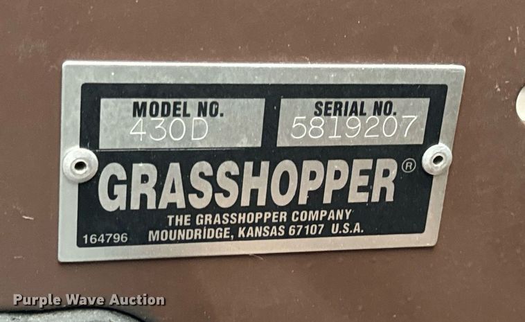 image for item NM9061 Grasshopper 430D  ZTR lawn mower