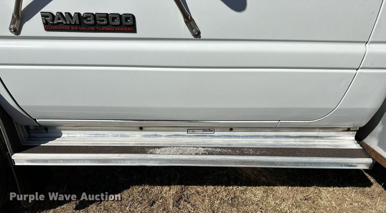 image for item NO9369 1998 Dodge Ram 3500  flatbed pickup truck