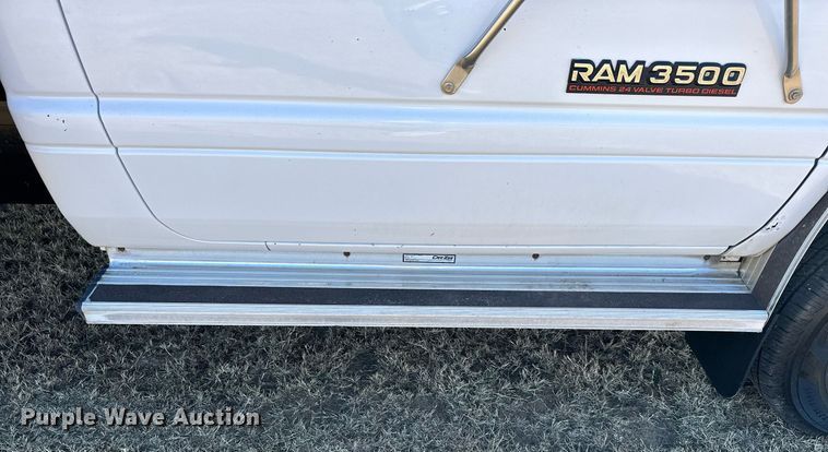 image for item NO9369 1998 Dodge Ram 3500  flatbed pickup truck