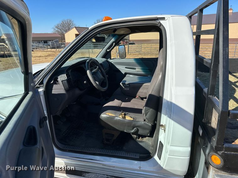 image for item NO9369 1998 Dodge Ram 3500  flatbed pickup truck