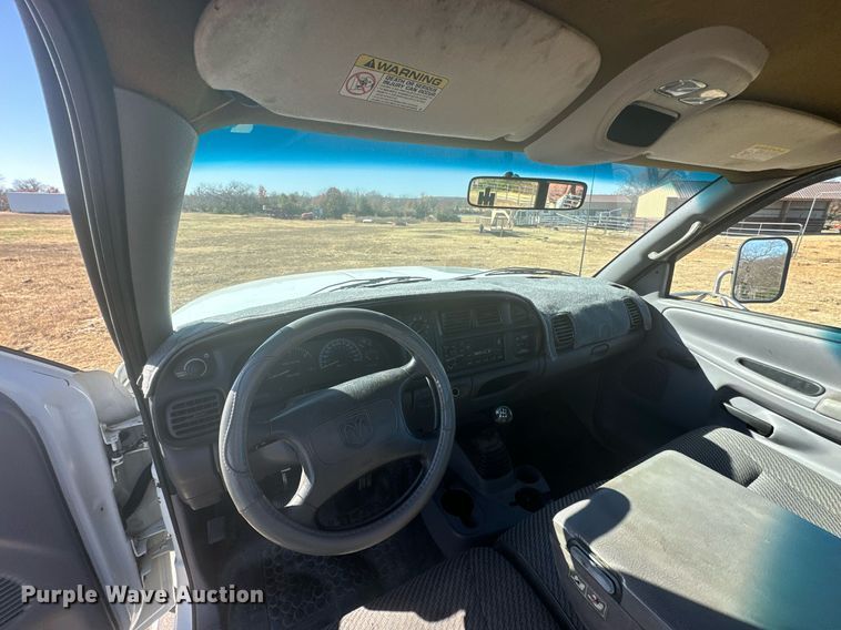 image for item NO9369 1998 Dodge Ram 3500  flatbed pickup truck