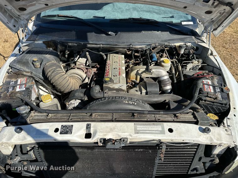 image for item NO9369 1998 Dodge Ram 3500  flatbed pickup truck