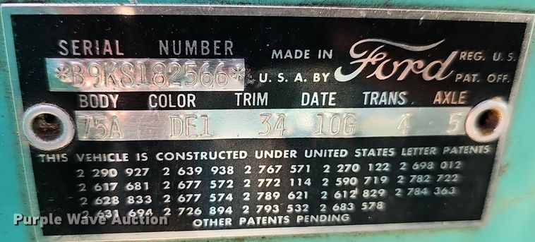 image for item NP9114 1959 Ford Fairlane 500