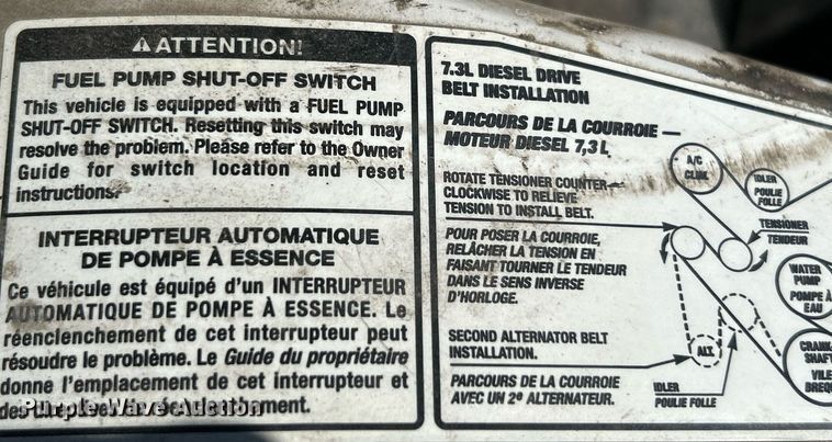 image for item NR9332 2001 Ford F550 Super Duty XL  utility / service truck