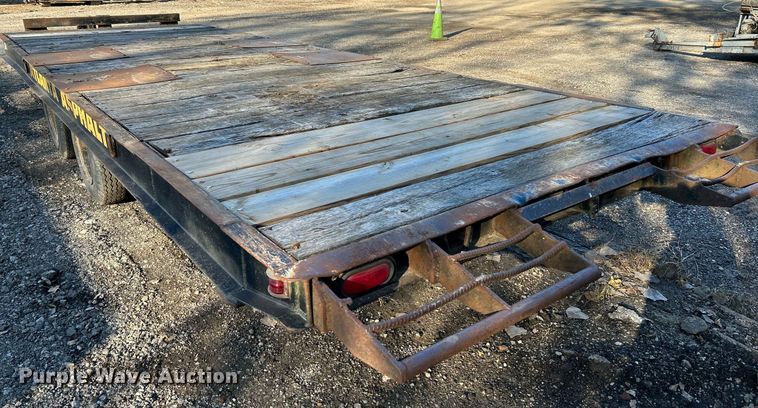 image for item NR9353 1966 Miller Tilt-Top  tilt deck equipment trailer