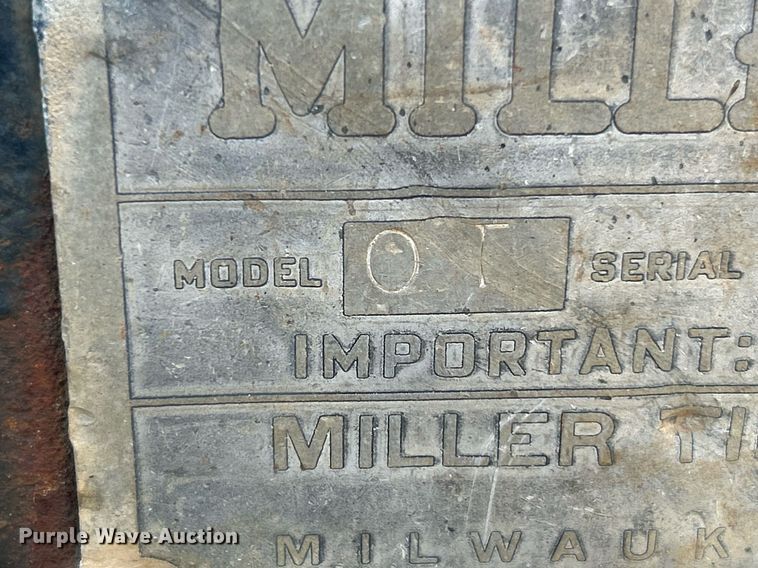 image for item NR9353 1966 Miller Tilt-Top  tilt deck equipment trailer