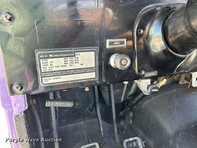 image for item NR9369 1979 Jeep Wrangler  SUV