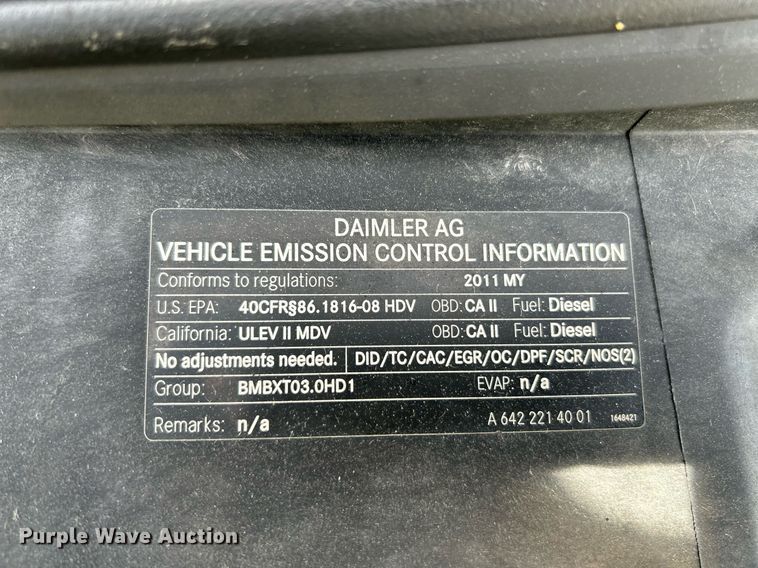 image for item NR9376 2011 Mercedes Benz Sprinter 2500  van