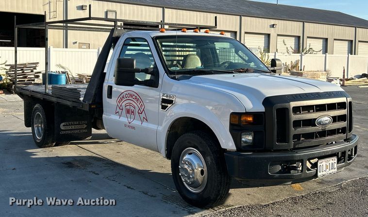 image for item NR9388 2008 Ford F350 Super Duty XL  flatbed pickup truck