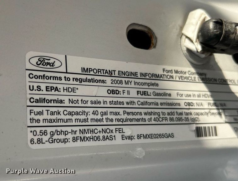 image for item NR9388 2008 Ford F350 Super Duty XL  flatbed pickup truck