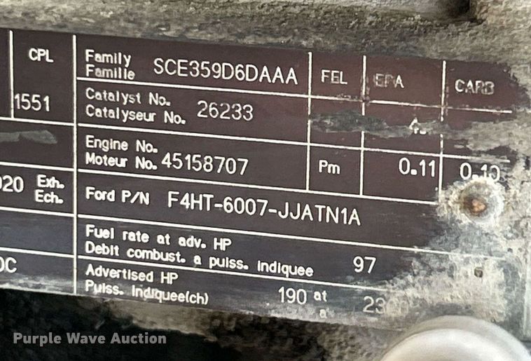 image for item NR9389 1995 Ford F800  flatbed truck