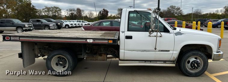 image for item NR9402 1999 Chevrolet 3500  dump flatbed pickup truck