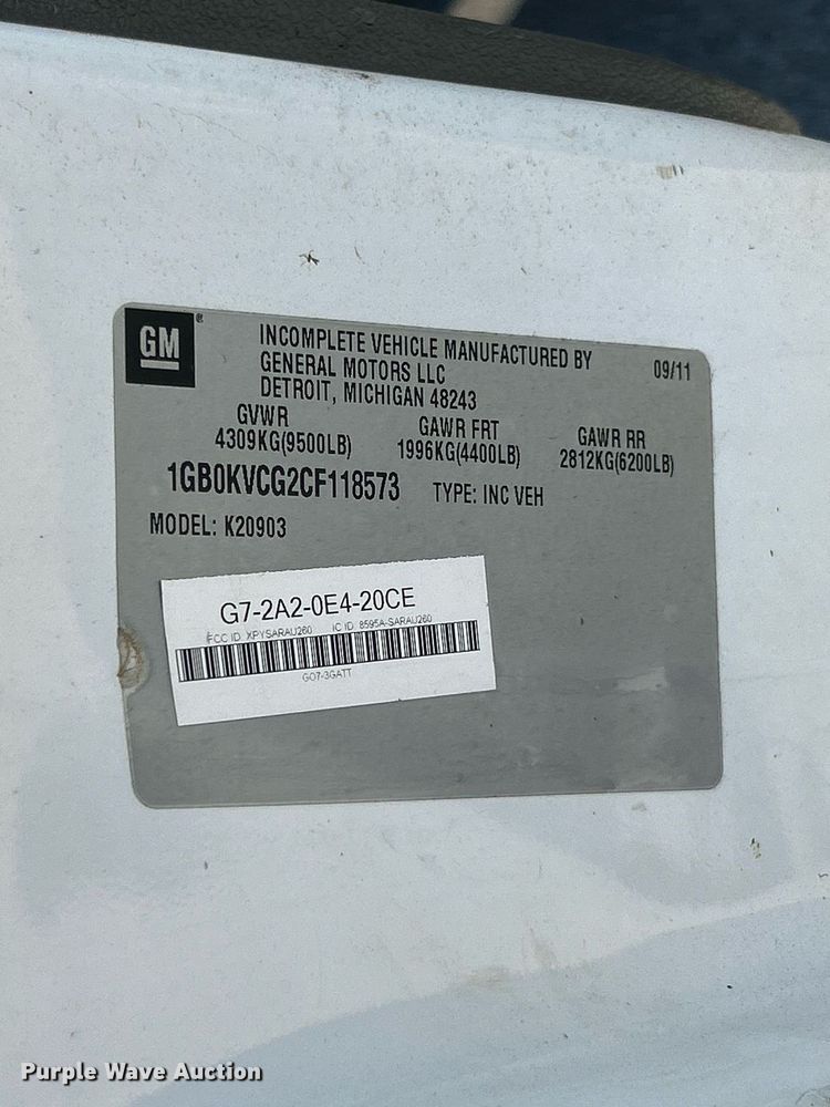 image for item NR9407 2012 Chevrolet Silverado 2500 HD  utility bed pickup truck