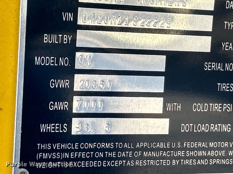 image for item NR9422 1983 Brooks Brothers OW  equipment trailer