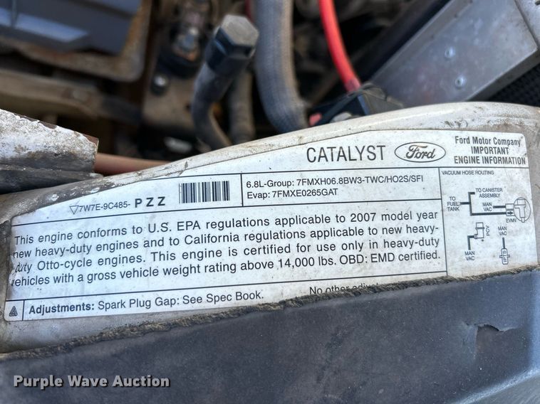 image for item NR9423 2007 Ford F550 Super Duty XL  utility / service truck