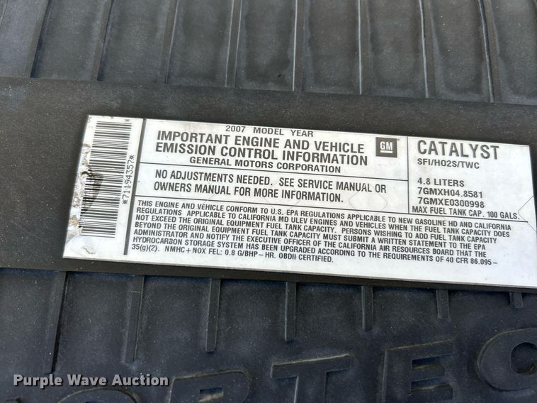 image for item NR9424 2007 Chevrolet Express 3500  box truck