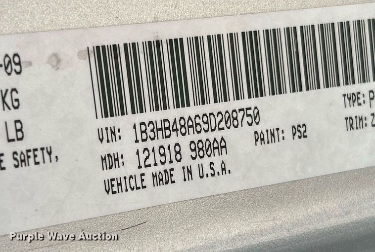 image for item NR9425 2009 Dodge Caliber SXT