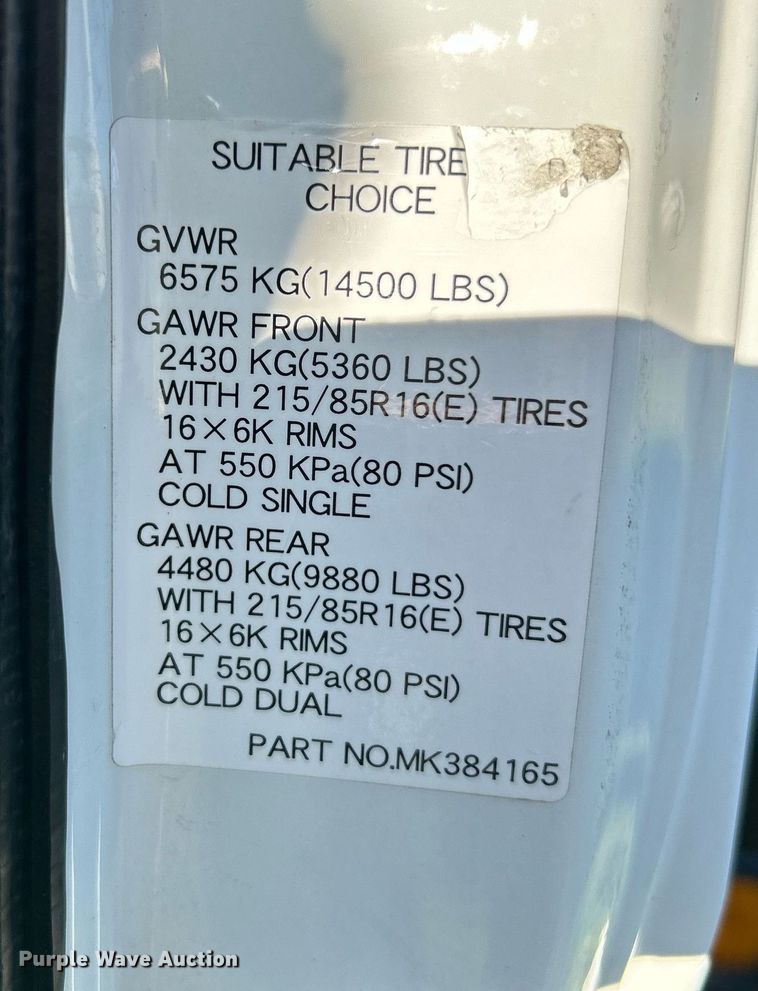 image for item NR9435 2008 Mitsubishi FUSO  flatbed truck