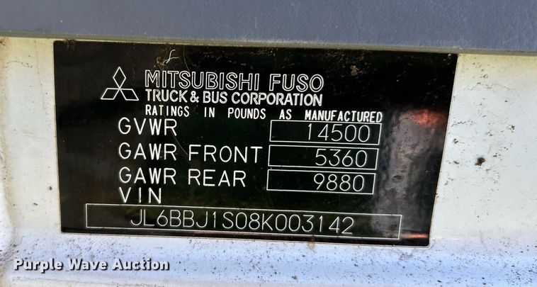 image for item NR9435 2008 Mitsubishi FUSO  flatbed truck