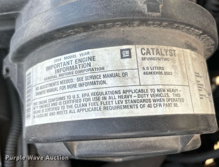 image for item NR9437 2004 GMC Savana 3500  van