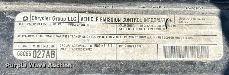 image for item NR9443 2010 Dodge Charger