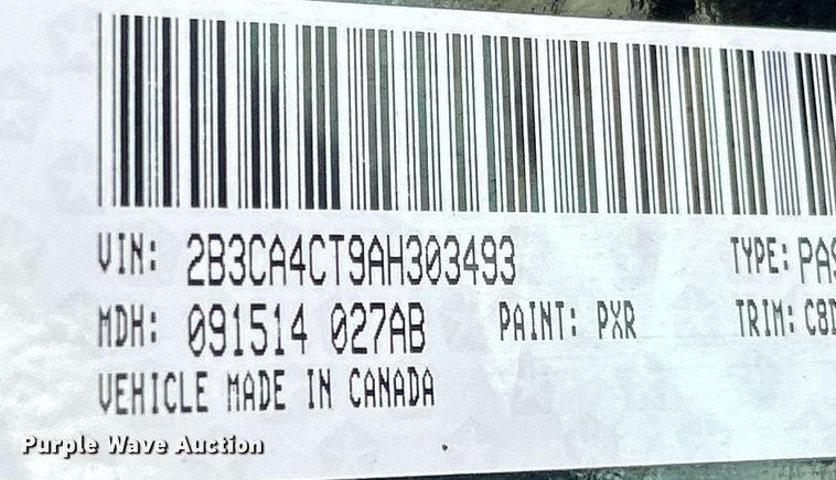 image for item NR9443 2010 Dodge Charger