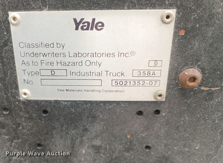 image for item OA9187 Yale  forklift