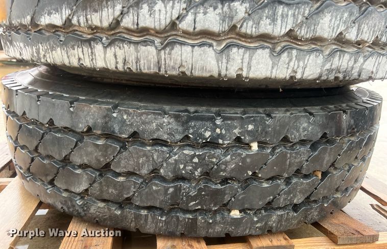 image for item OA9222 (4) 11R22.5 tires and wheels