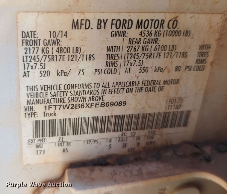 image for item OL9161 2015 Ford F250 Super Duty  Crew Cab pickup truck