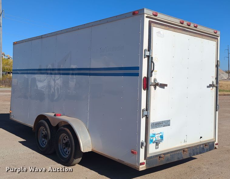 image for item OL9163 2015 Covered Wagon  enclosed cargo trailer