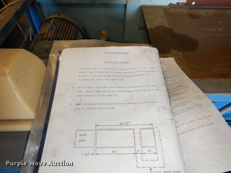 image for item OL9360 Balemaster 372AJLPUXZ9Z  horizontal baler