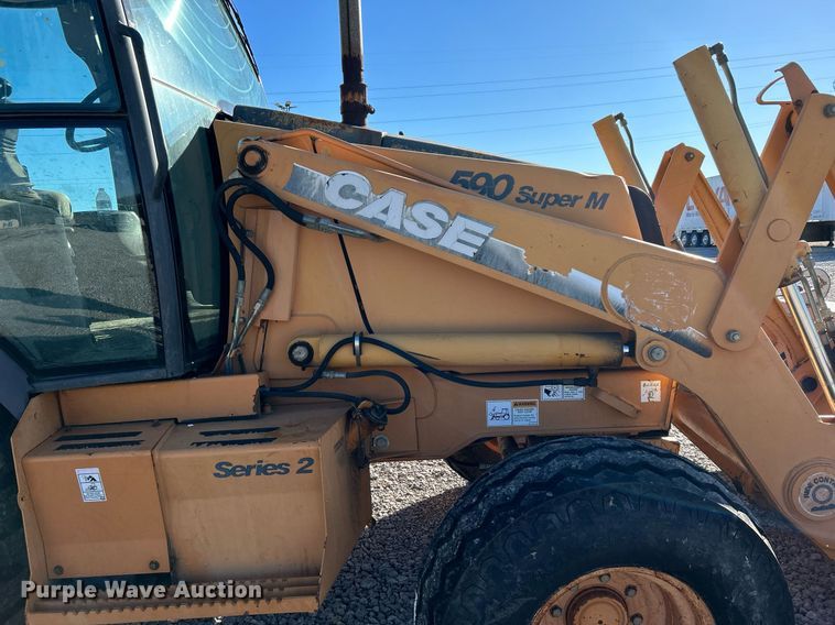 image for item DJ6376 2004 Case 590 Super M Series 2  backhoe