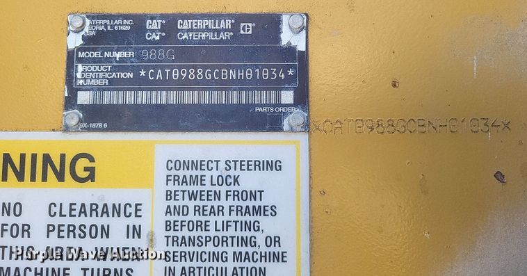 image for item DK1185 2004 Caterpillar 988G  wheel loader
