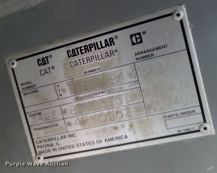 image for item DK1186 2000 Caterpillar 775D  haul truck