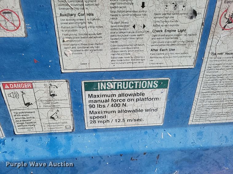 image for item DK1193 2003 Genie Z-80/60  boom lift