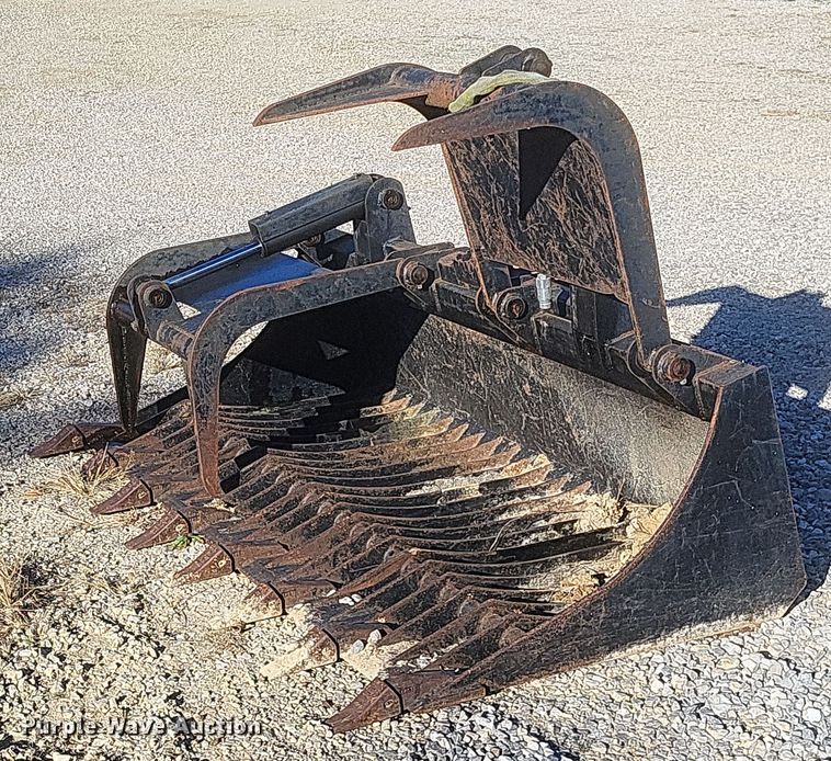 image for item DK1197 79" W skid steer rock grapple bucket