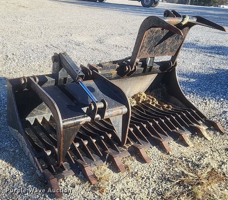 image for item DK1197 79" W skid steer rock grapple bucket