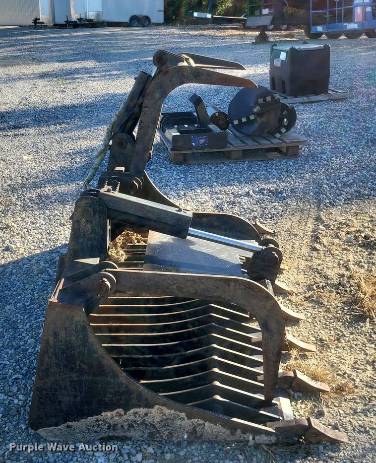 image for item DK1197 79" W skid steer rock grapple bucket
