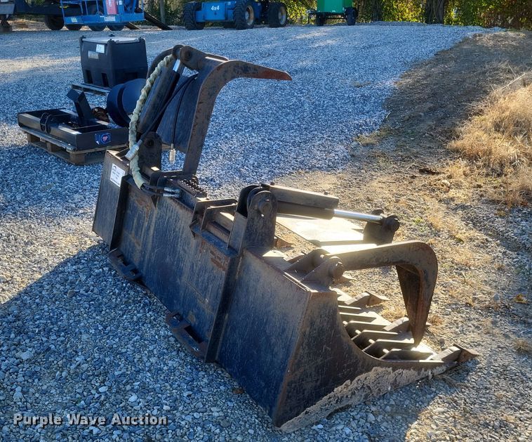 image for item DK1197 79" W skid steer rock grapple bucket