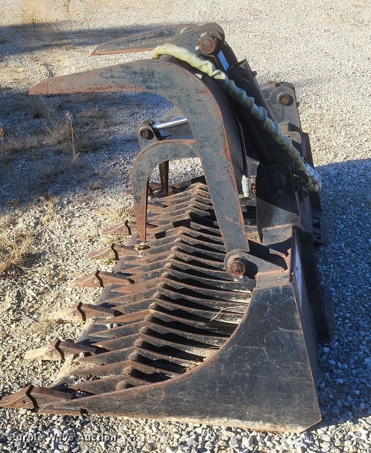 image for item DK1197 79" W skid steer rock grapple bucket