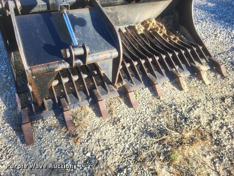 image for item DK1197 79" W skid steer rock grapple bucket
