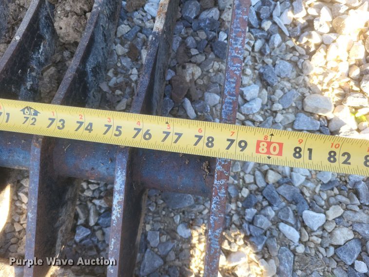 image for item DK1197 79" W skid steer rock grapple bucket