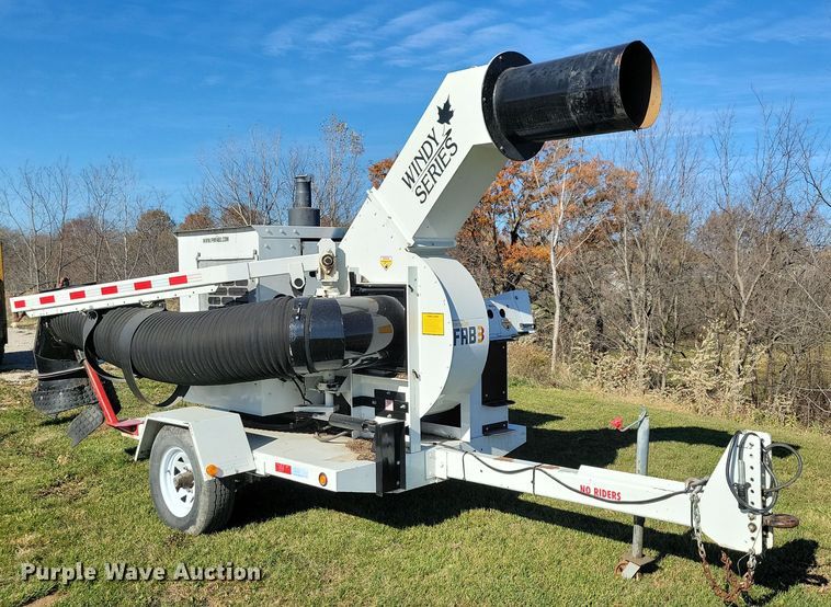 image for item DL7744 Tarco Windy Series Fort Miller FAB  leaf vacuum trailer