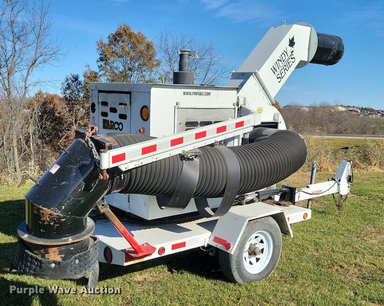 image for item DL7744 Tarco Windy Series Fort Miller FAB  leaf vacuum trailer