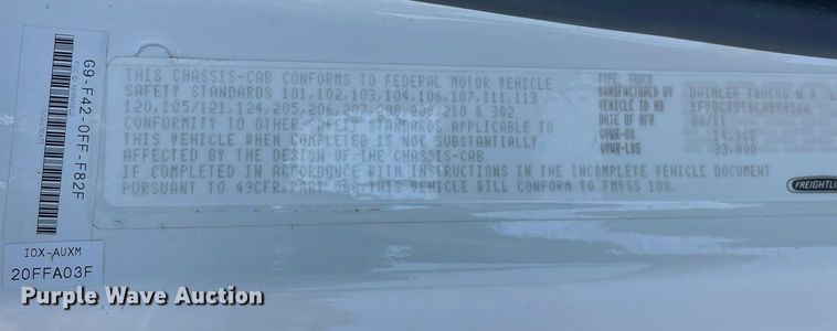 image for item DN3177 2012 Freightliner Business Class M2  bucket truck