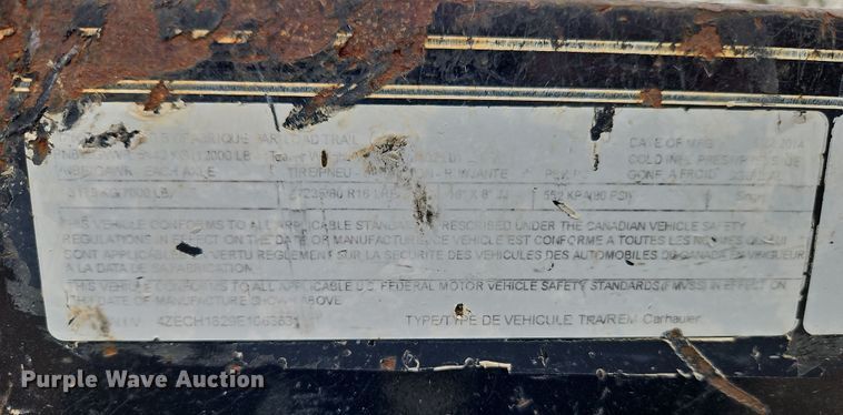 image for item DN7116 2014 Load Trail  equipment trailer