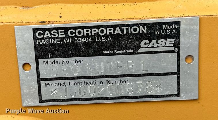 image for item DP3264 1997 Case 580 Super L Series II  backhoe