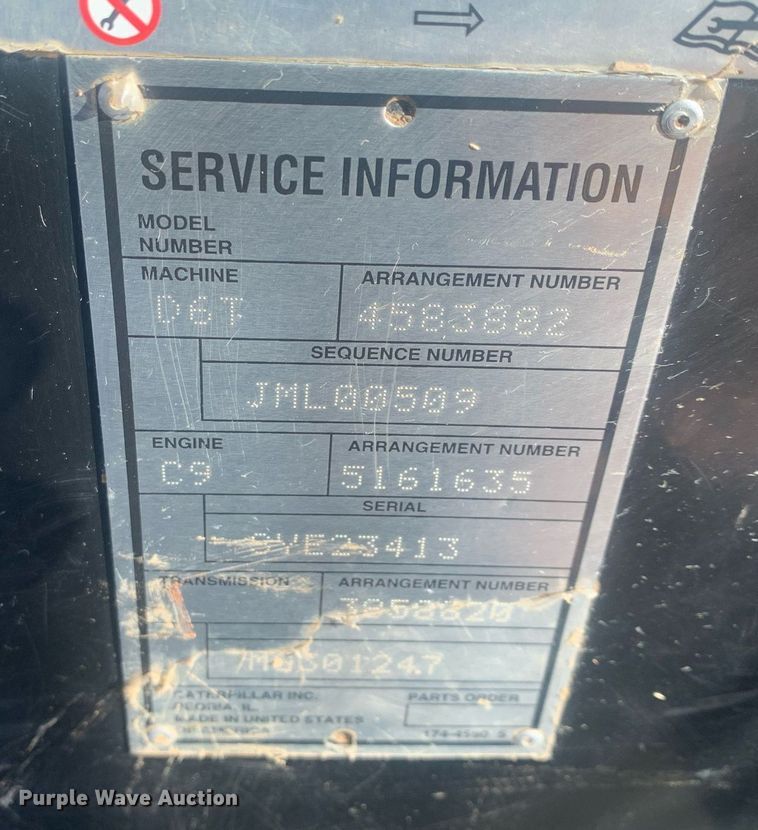 image for item DP8741 2018 Caterpillar D6T LGP  dozer